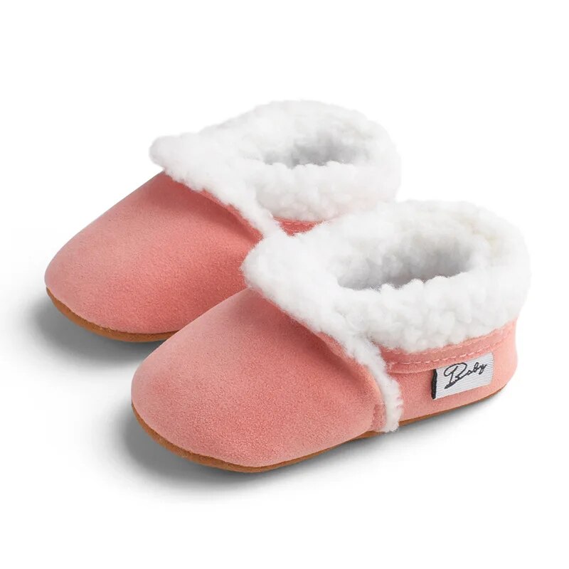 Chausson fourré Bebe rose